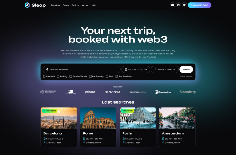 Sleap.io: Revolutionizing Hotel Booking with Web3 Technology