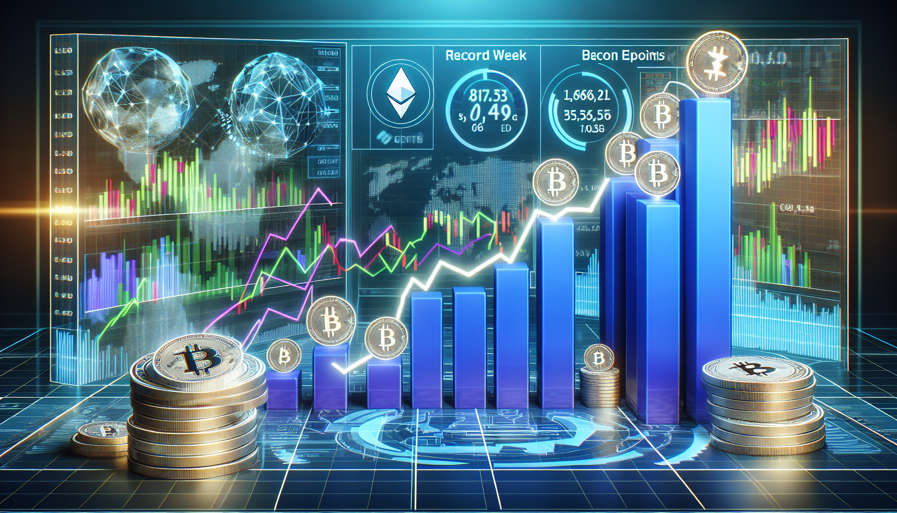 Bitcoin and Ethereum ETFs Add Billions Amid Record Week: CoinShares